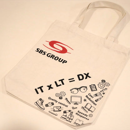 【SBSグループ】ロゴ入りトートバッグ IT×LT=DX（5個）
