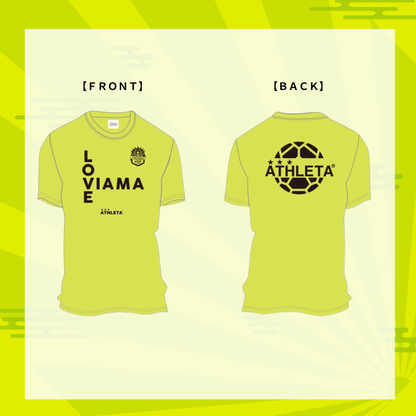 【ヴィアマテラス宮崎】ヴィアマTシャツ(LOVE VIAMA)（イエロー）＋てんてんステッカー
