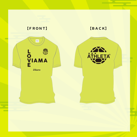 【ヴィアマテラス宮崎】ヴィアマTシャツ(LOVE VIAMA)（イエロー）＋てんてんステッカー